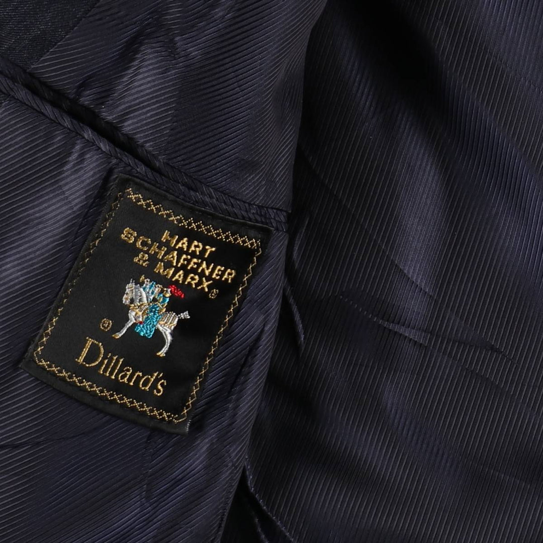 Hart Schaffner and Marx Dillard's tailored jacket, made in the USA, men's size L. unclear black type Vintage Second Hand