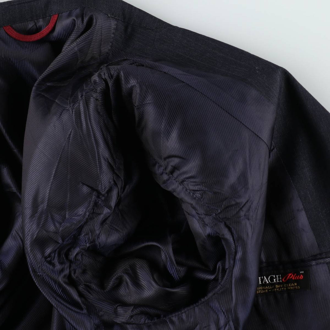Hart Schaffner and Marx Dillard's tailored jacket, made in the USA, men's size L. unclear black type Vintage Second Hand