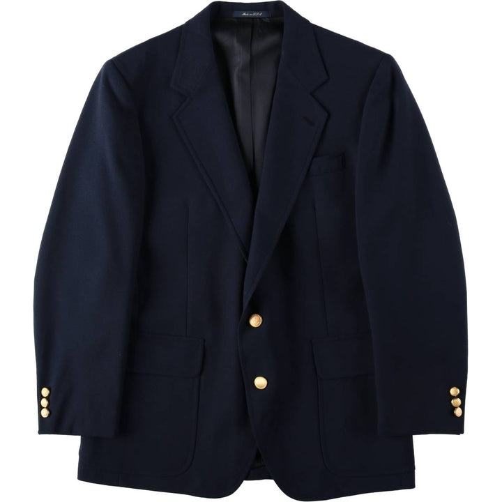 Stanley Blacker Navy Blazer, Tailored Jacket, Made in USA, Men's Size Medium unclear navy blue type Vintage Second Hand