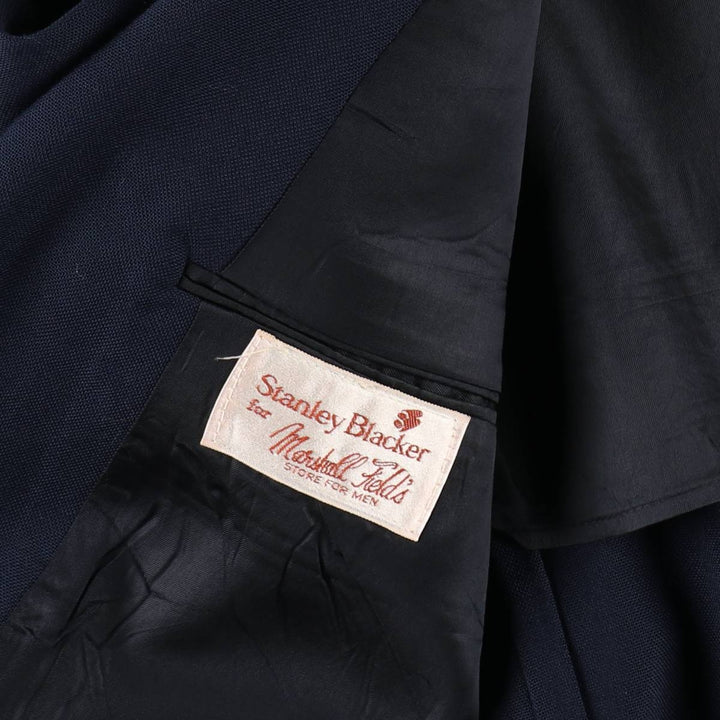Stanley Blacker Navy Blazer, Tailored Jacket, Made in USA, Men's Size Medium unclear navy blue type Vintage Second Hand