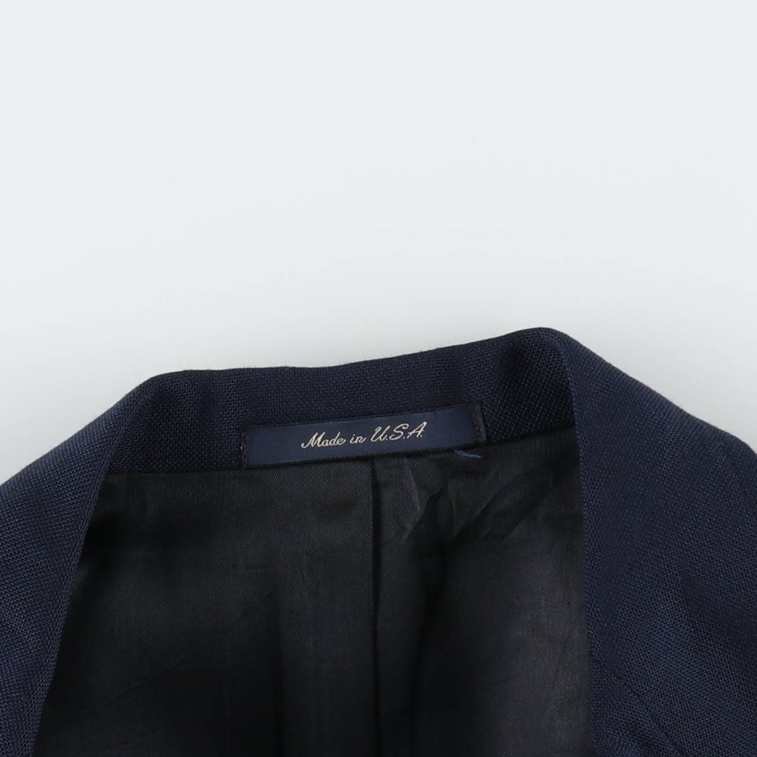 Stanley Blacker Navy Blazer, Tailored Jacket, Made in USA, Men's Size Medium unclear navy blue type Vintage Second Hand