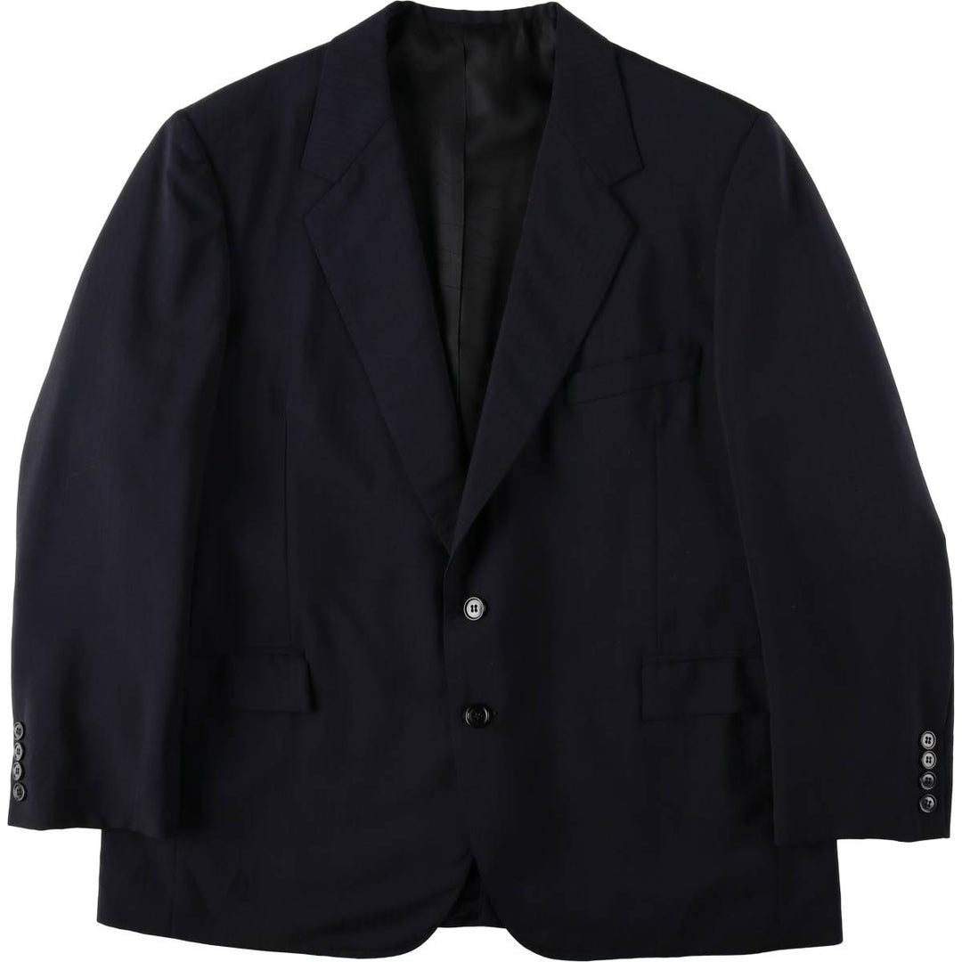U.DI NARDO Stripe Pattern Tailored Jacket, Men's Size L (approx.) unclear navy blue type Vintage Second Hand