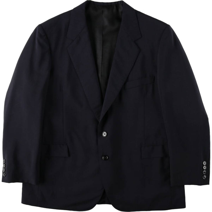 U.DI NARDO Stripe Pattern Tailored Jacket, Men's Size L (approx.) unclear navy blue type Vintage Second Hand
