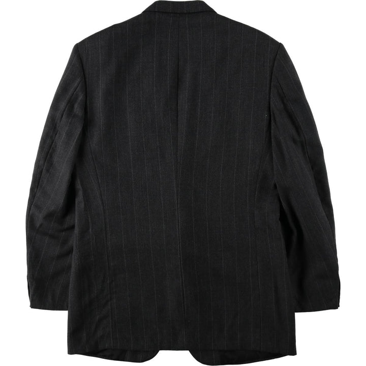 Pierre Cardin striped wool tailored jacket, made in the USA, men's size M equivalent. wool Charcoal Vintage Second Hand