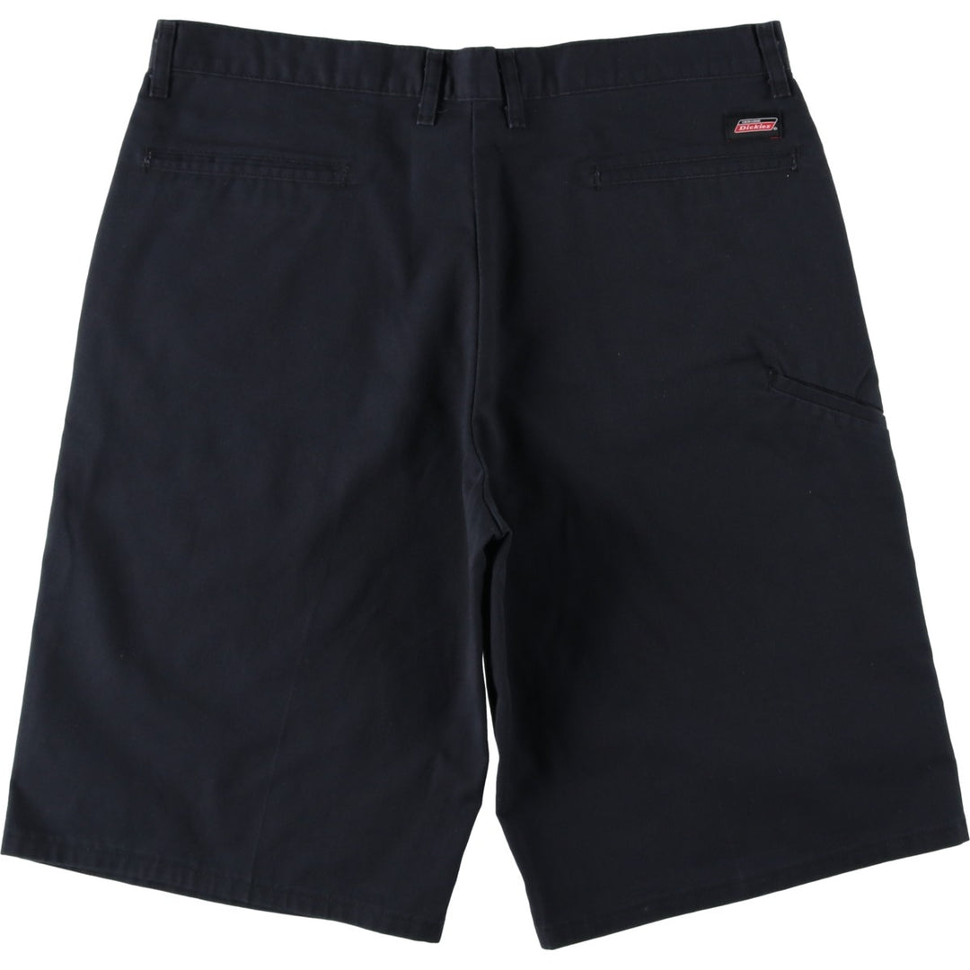 Dickies Work Shorts, Half Pants, Men's, W37 equivalent polyester black type Vintage Second Hand
