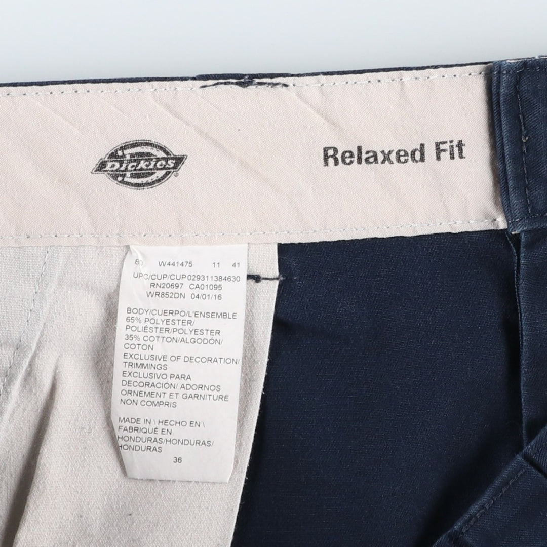 Dickies Relaxed Fit Work Shorts, Half Pants, Men's, W37 equivalent polyester navy blue type Vintage Second Hand