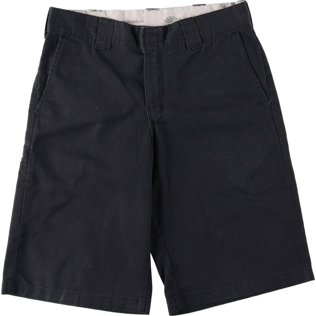 Dickies Relaxed Fit FLEX Work Shorts (Men's, equivalent to W33) polyester black type Vintage Second Hand
