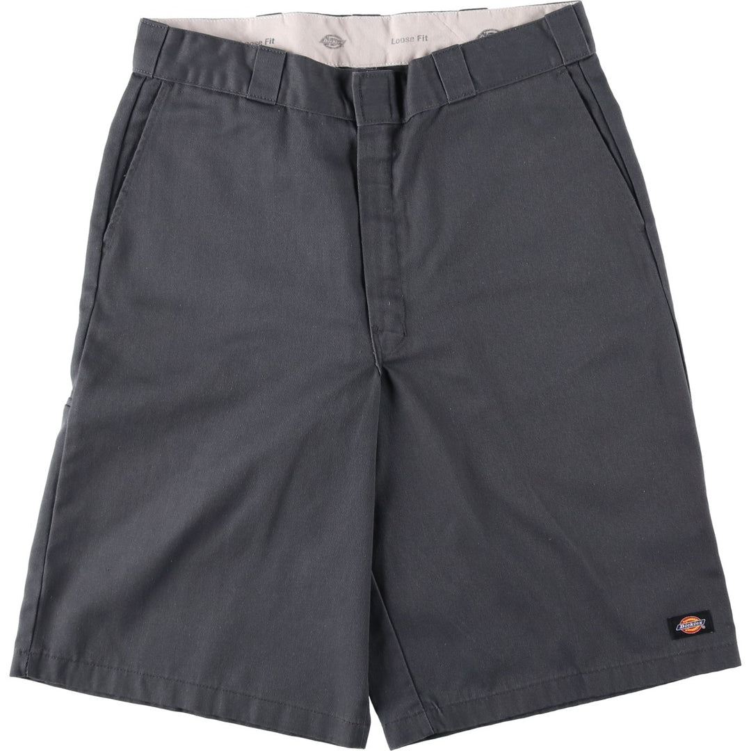 Dickies Loose Fit Work Shorts, Half Pants, Men's, W36 equivalent polyester gray type Vintage Second Hand