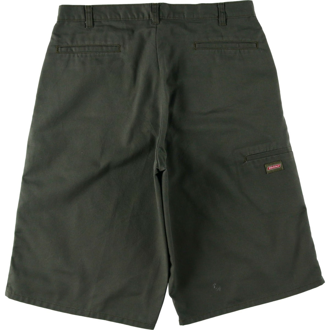 Dickies Work Shorts, Half Pants, Men's, W36 equivalent polyester Khaki type Vintage Second Hand