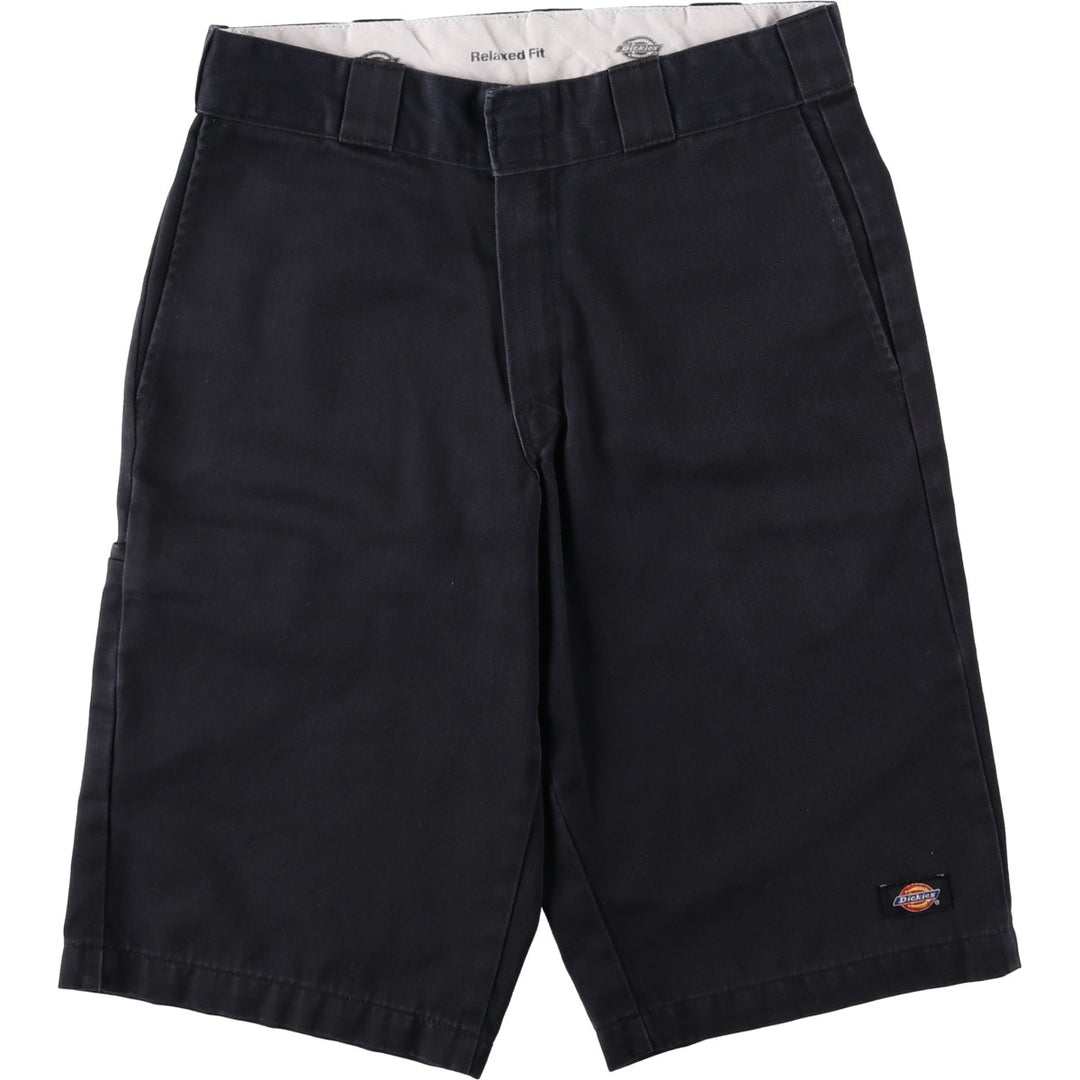 Dickies Work Shorts, Half Pants, Men's, W31 equivalent polyester navy blue type Vintage Second Hand