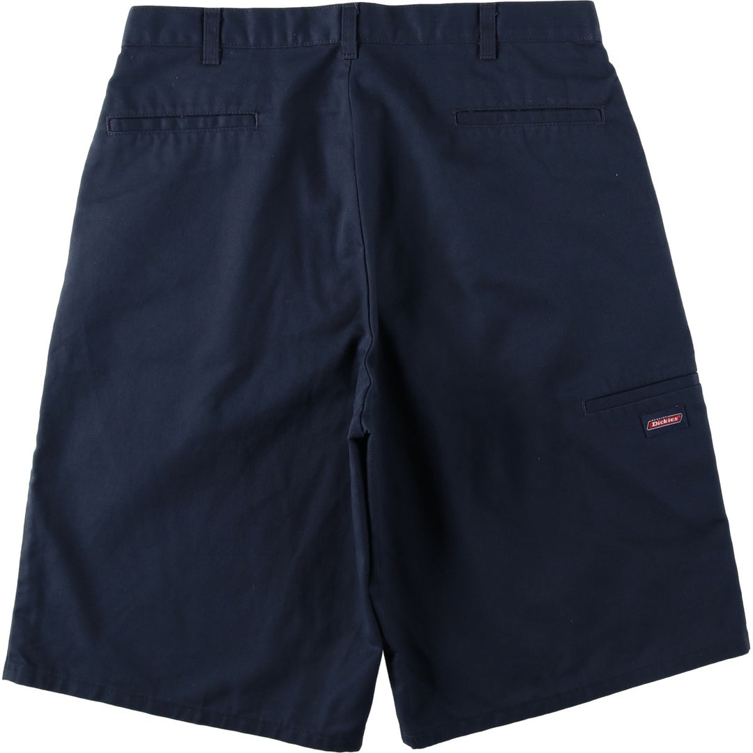 Dickies Work Shorts, Half Pants, Men's, W36 equivalent polyester navy blue type Vintage Second Hand