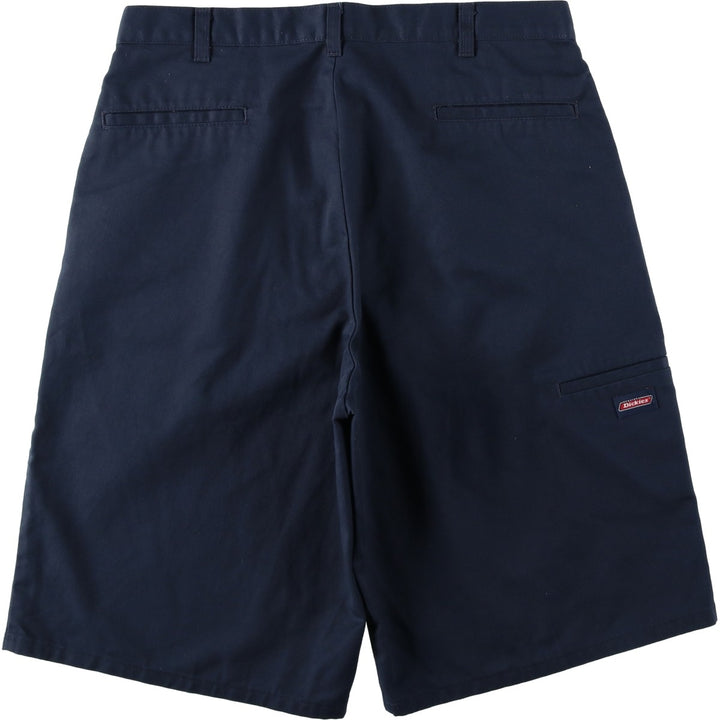 Dickies Work Shorts, Half Pants, Men's, W36 equivalent polyester navy blue type Vintage Second Hand