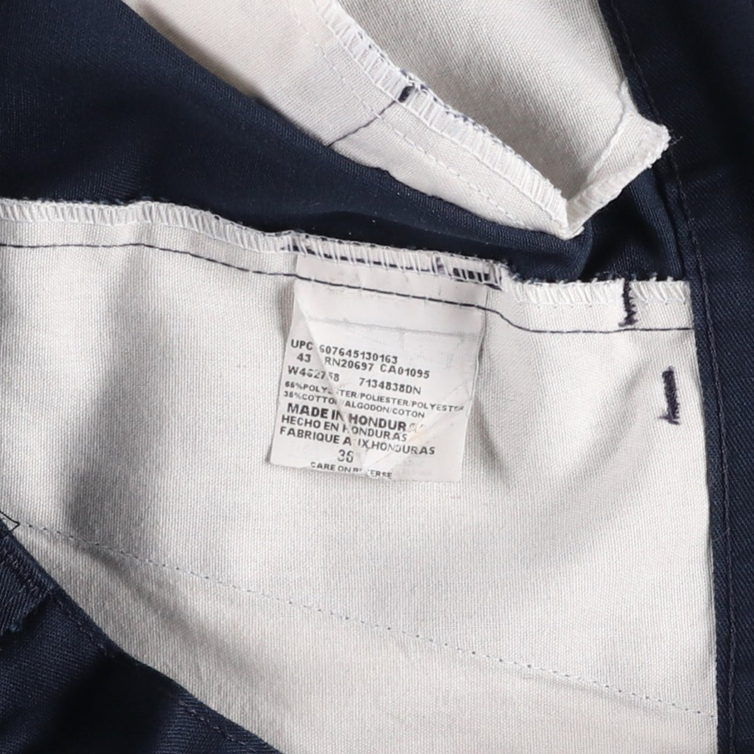 Dickies Work Shorts, Half Pants, Men's, W36 equivalent polyester navy blue type Vintage Second Hand