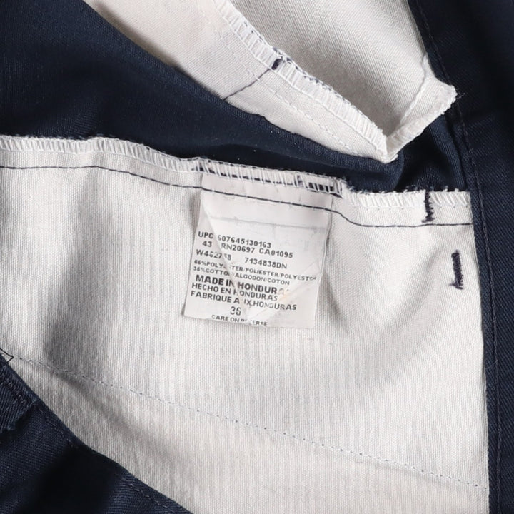 Dickies Work Shorts, Half Pants, Men's, W36 equivalent polyester navy blue type Vintage Second Hand