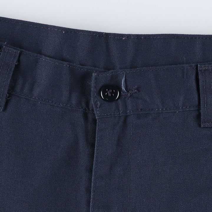 Dickies Work Shorts, Half Pants, Men's, W36 equivalent polyester navy blue type Vintage Second Hand