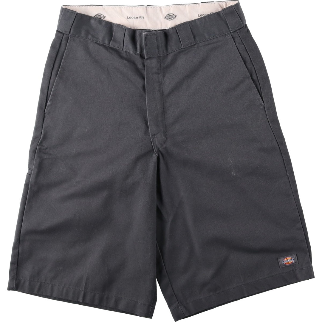 Dickies Work Shorts, Half Pants, Men's, W32 equivalent polyester gray type Vintage Second Hand