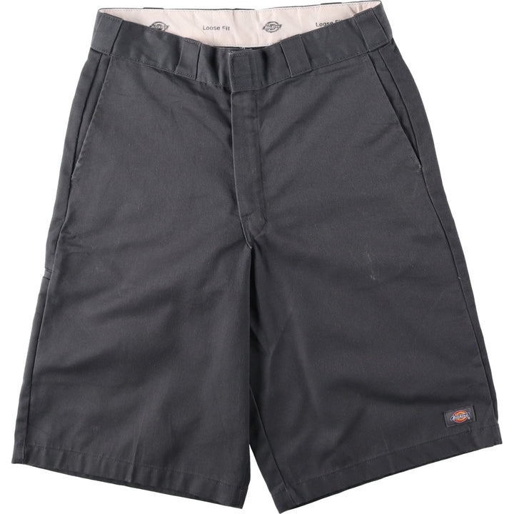 Dickies Work Shorts, Half Pants, Men's, W32 equivalent polyester gray type Vintage Second Hand