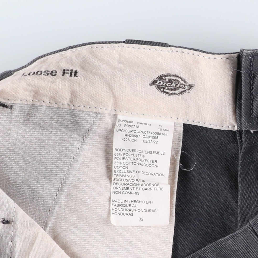 Dickies Work Shorts, Half Pants, Men's, W32 equivalent polyester gray type Vintage Second Hand