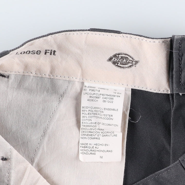 Dickies Work Shorts, Half Pants, Men's, W32 equivalent polyester gray type Vintage Second Hand