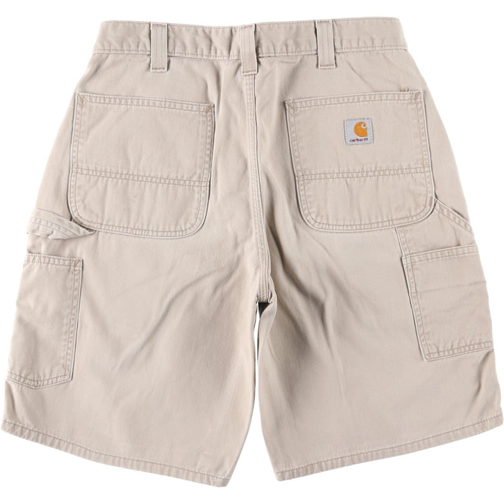 Carhartt Relaxed Fit Painter Shorts, Men's Size W31 (approx.) cotton Beige type Vintage Second Hand