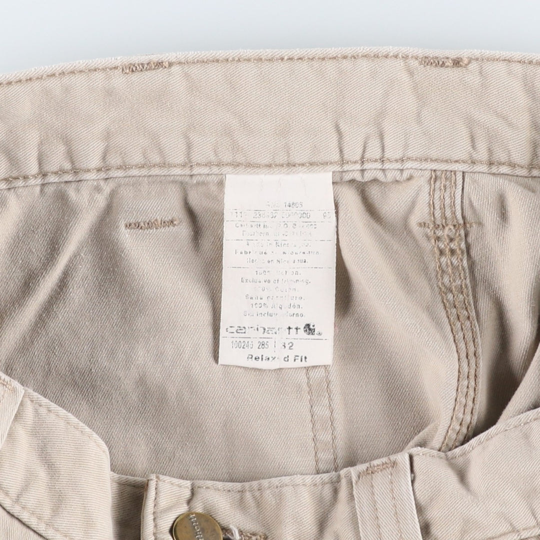 Carhartt Relaxed Fit Painter Shorts, Men's Size W31 (approx.) cotton Beige type Vintage Second Hand