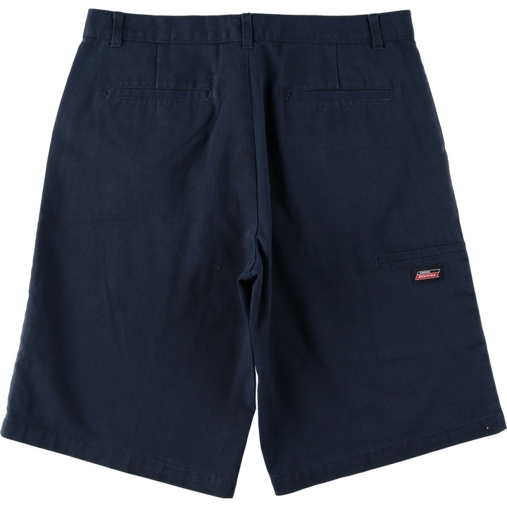 Dickies Work Shorts, Half Pants, Men's, W36 equivalent polyester navy blue type Vintage Second Hand