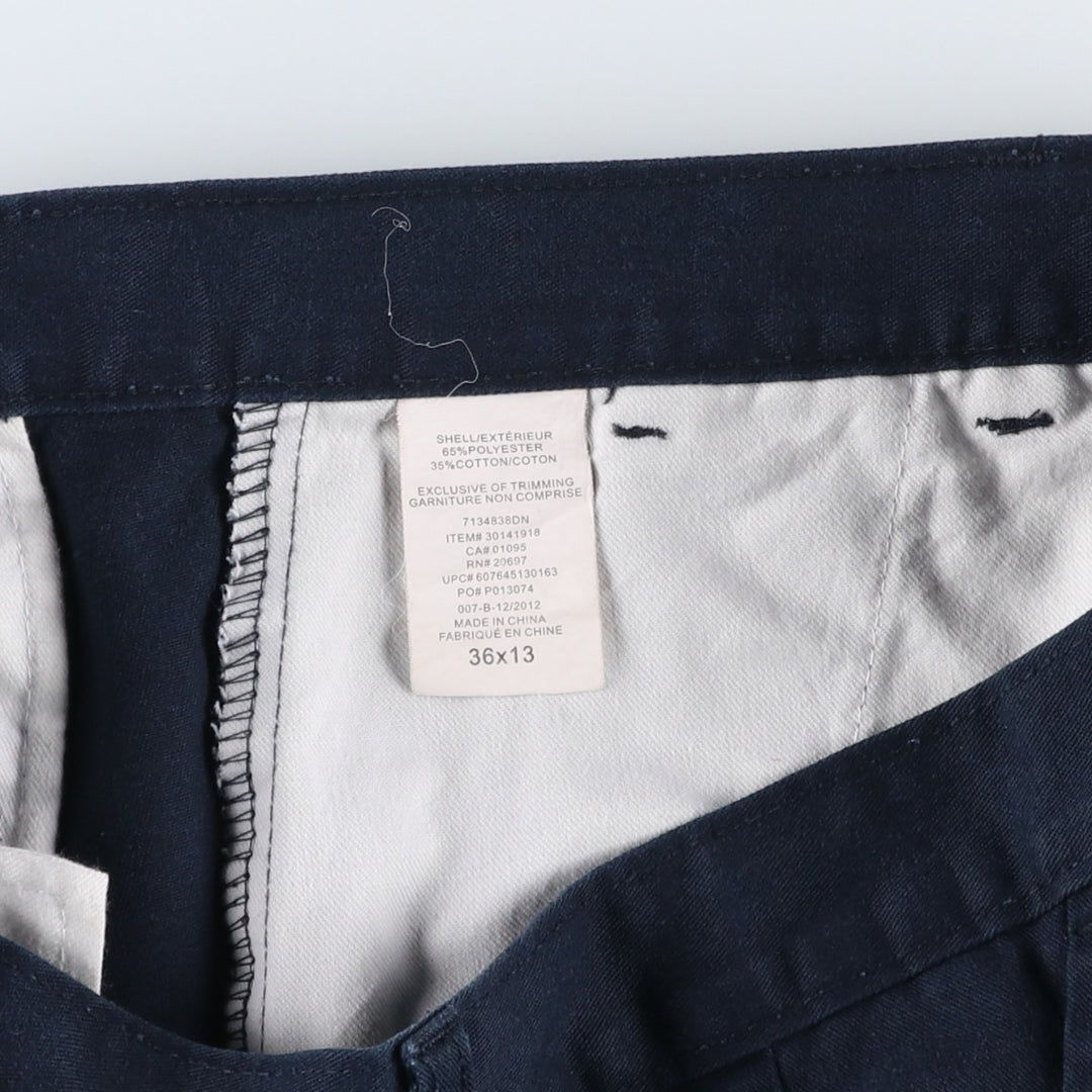 Dickies Work Shorts, Half Pants, Men's, W36 equivalent polyester navy blue type Vintage Second Hand