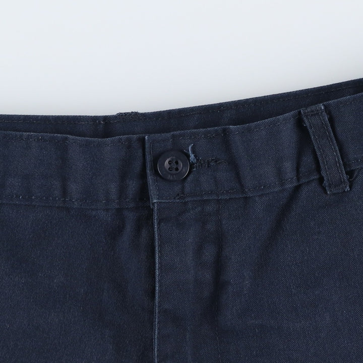 Dickies Work Shorts, Half Pants, Men's, W36 equivalent polyester navy blue type Vintage Second Hand