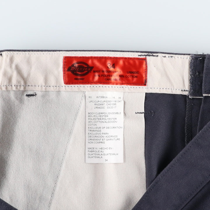 Dickies cargo shorts, men's size W34 (approx.) polyester Charcoal Vintage Second Hand