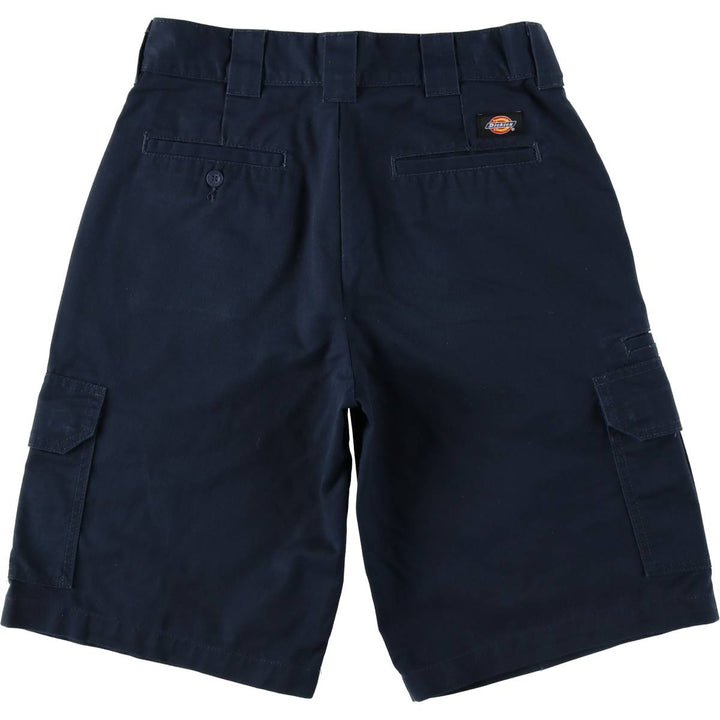 Dickies Regular Fit Cargo Shorts (Men's size W31 equivalent) polyester navy blue type Vintage Second Hand