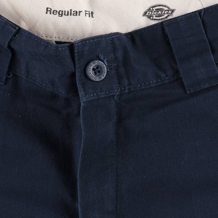 Dickies Regular Fit Cargo Shorts (Men's size W31 equivalent) polyester navy blue type Vintage Second Hand