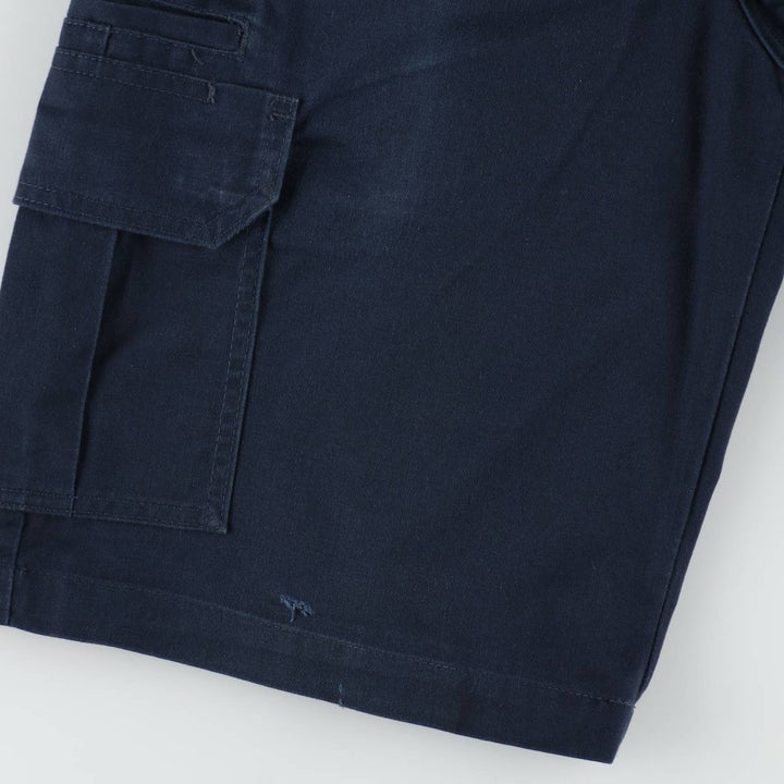 Dickies Regular Fit Cargo Shorts (Men's size W31 equivalent) polyester navy blue type Vintage Second Hand