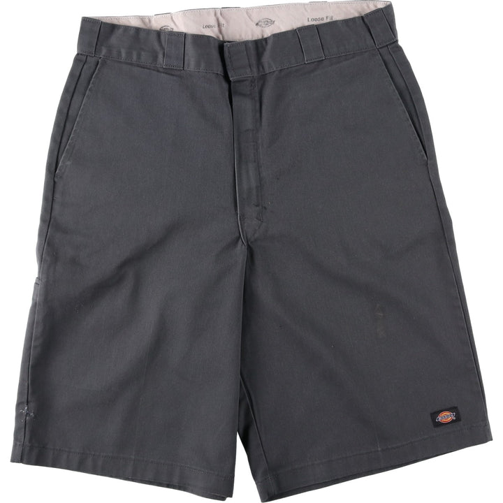 Dickies Loose Fit Work Shorts, Half Pants, Men's, W37 equivalent polyester gray type Vintage Second Hand