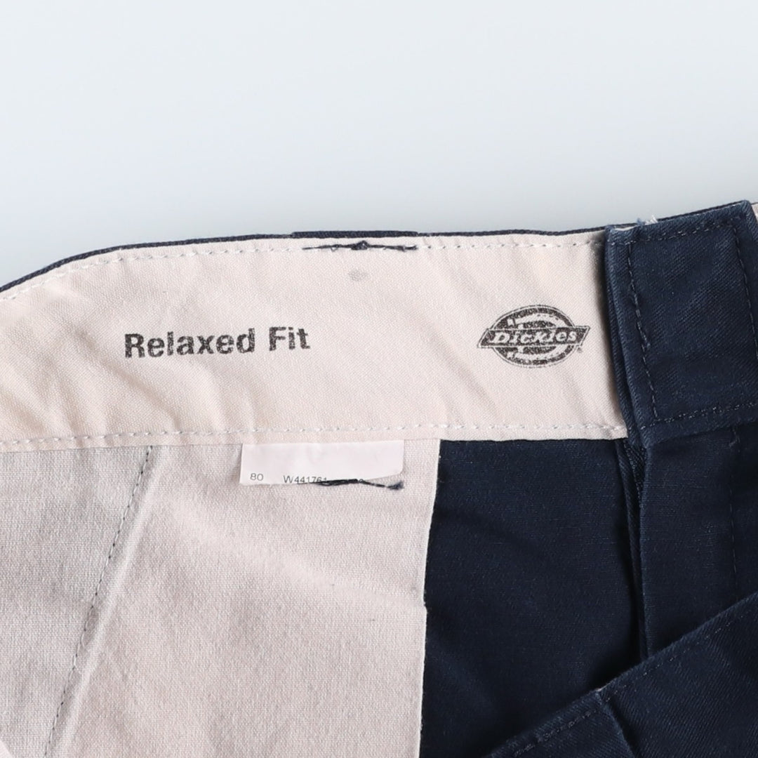 Dickies Relaxed Fit Work Shorts, Half Pants, Men's, W33 equivalent unclear navy blue type Vintage Second Hand