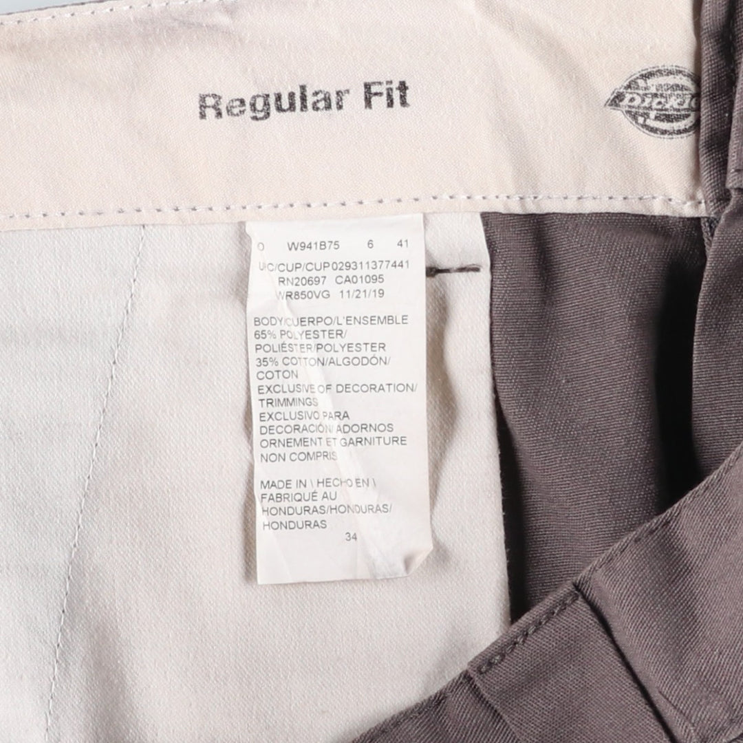 Dickies Regular Fit Work Shorts, Men's, Size W36 polyester gray type Vintage Second Hand