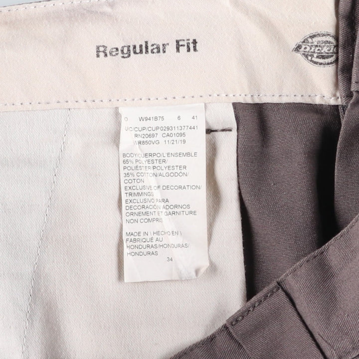 Dickies Regular Fit Work Shorts, Men's, Size W36 polyester gray type Vintage Second Hand