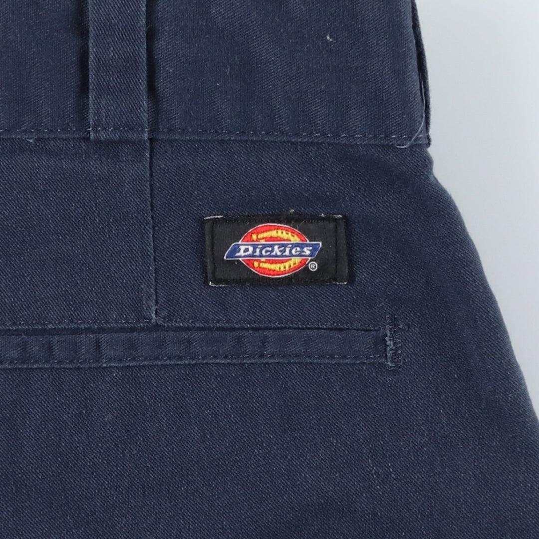 Dickies Relaxed Fit Work Shorts (Men's W35 equivalent) polyester navy blue type Vintage Second Hand