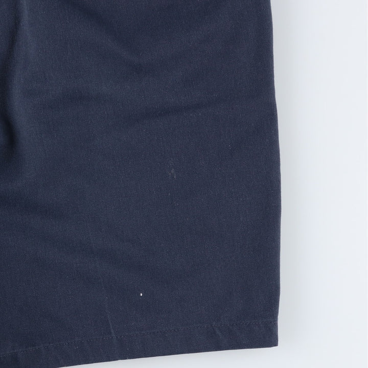 Dickies Relaxed Fit Work Shorts (Men's W35 equivalent) polyester navy blue type Vintage Second Hand