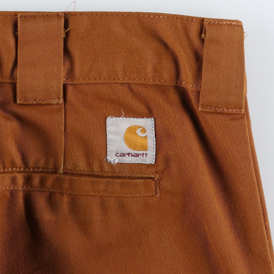 Carhartt MASTER PANT work pants, men's size W33 (approx.) polyester brown type Vintage Second Hand