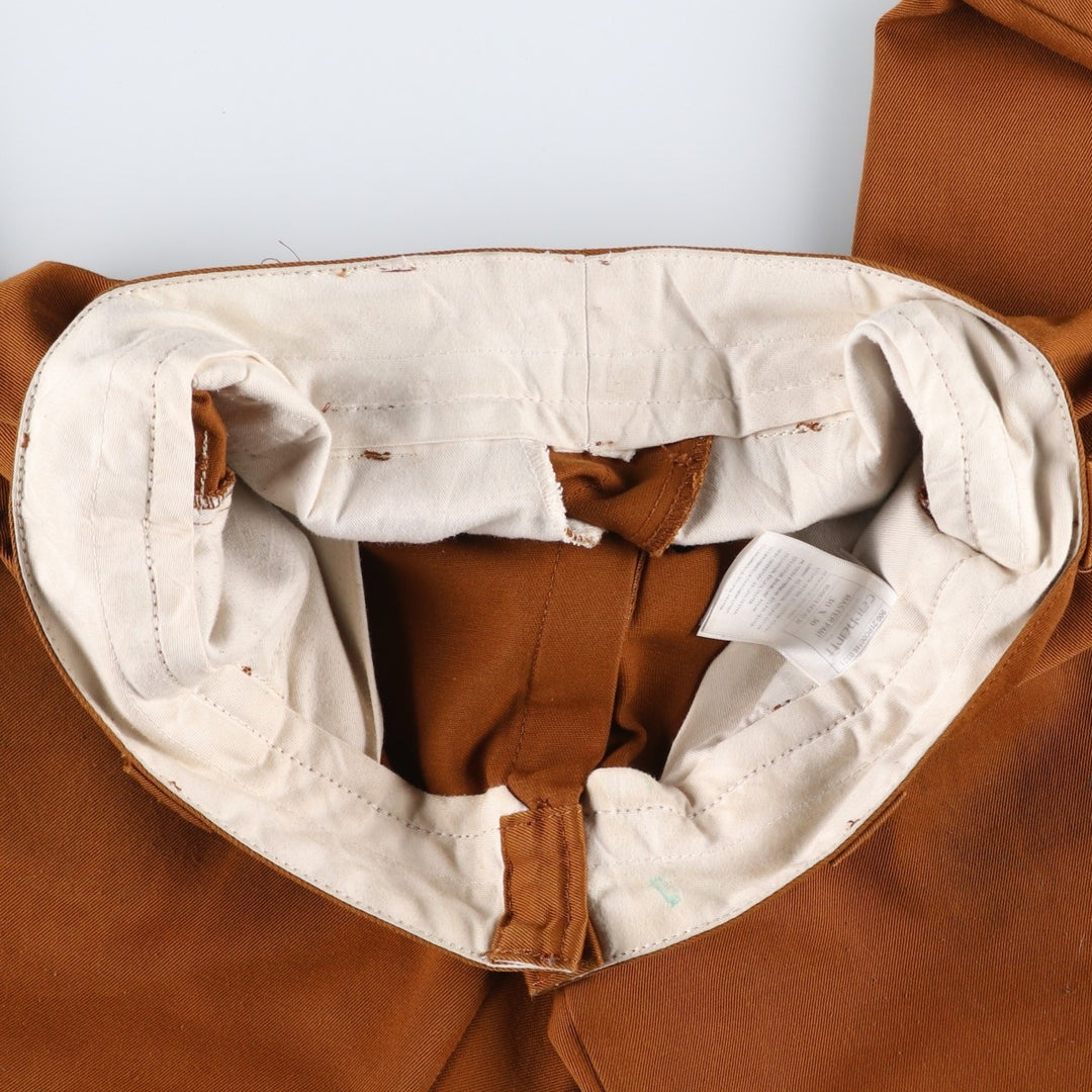Carhartt MASTER PANT work pants, men's size W33 (approx.) polyester brown type Vintage Second Hand