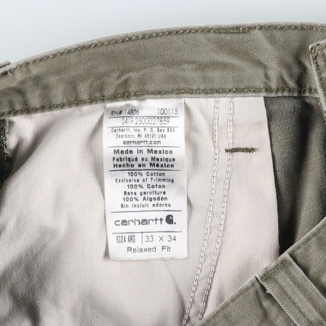 Carhartt Relaxed Fit Painter Pants, Men's, W34 equivalent cotton Khaki type Vintage Second Hand
