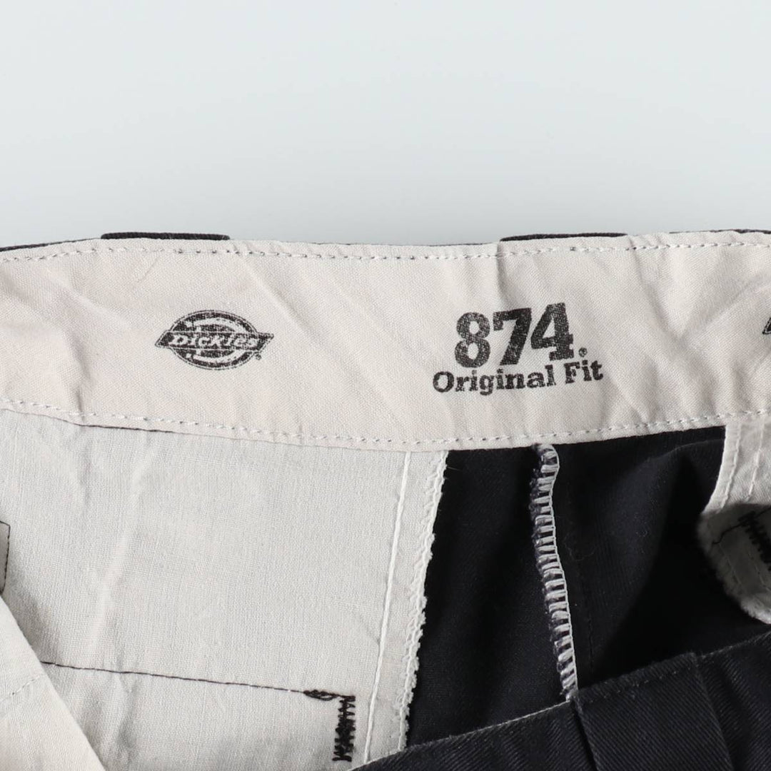 Dickies 874 Original Fit Work Pants, Men's W32 (approx.), Zipper Fly unclear black type Vintage Second Hand