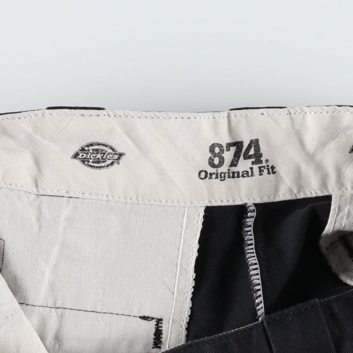 Dickies 874 Original Fit Work Pants, Men's W32 (approx.), Zipper Fly unclear black type Vintage Second Hand