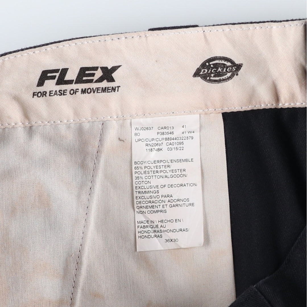 Dickies 874 Flex Original Fit Work Pants, Men's, Size 36 polyester black type Vintage Second Hand
