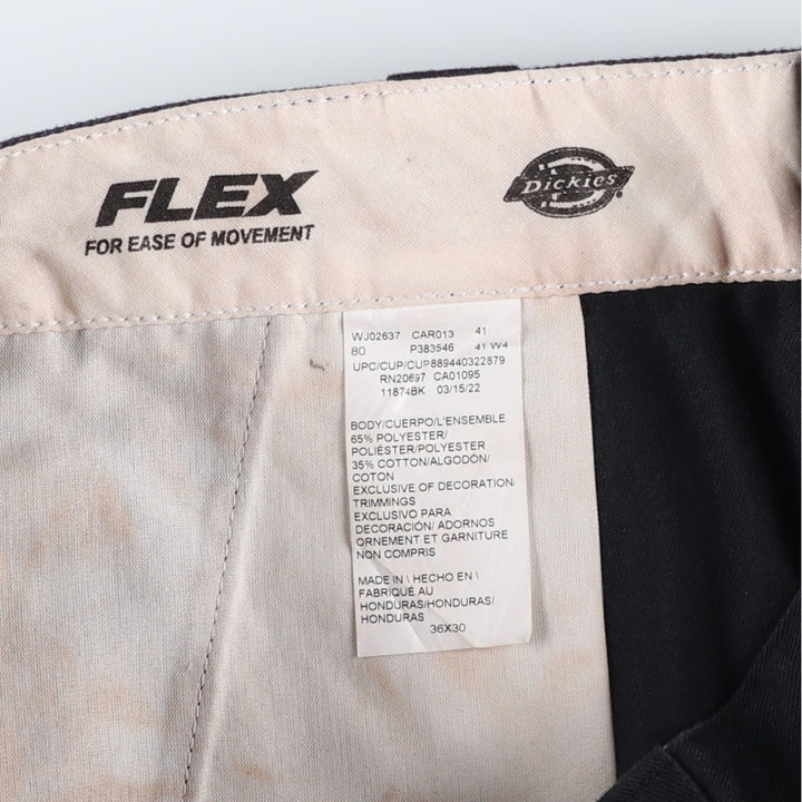 Dickies 874 Flex Original Fit Work Pants, Men's, Size 36 polyester black type Vintage Second Hand