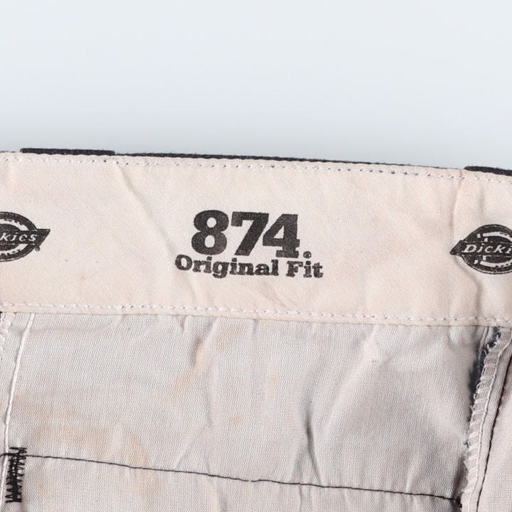 Dickies 874 Flex Original Fit Work Pants, Men's, Size 36 polyester black type Vintage Second Hand