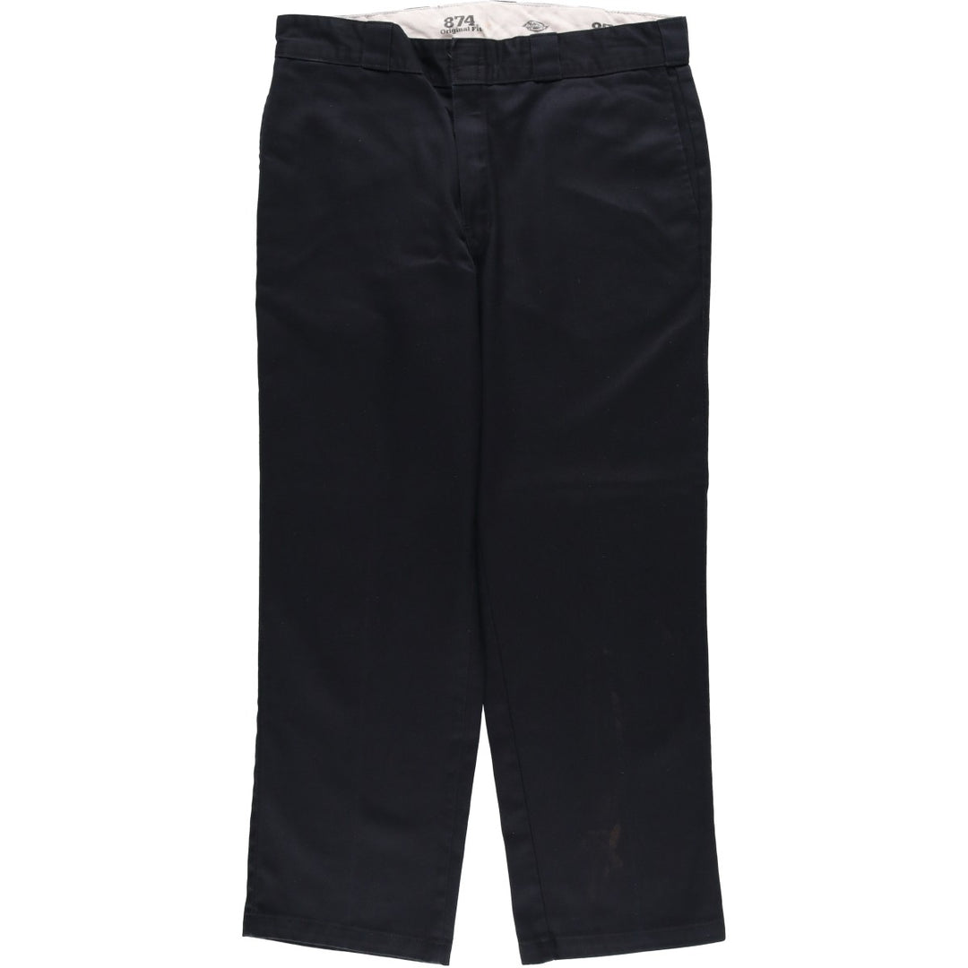 Dickies 874 Original Fit Work Pants for Men, W36 polyester black type Vintage Second Hand