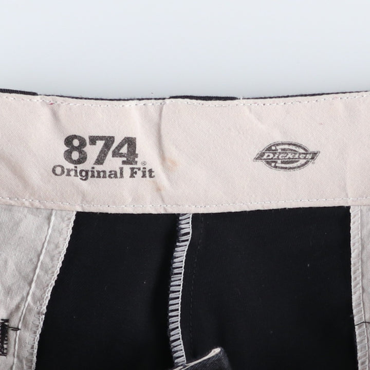 Dickies 874 Original Fit Work Pants for Men, W36 polyester black type Vintage Second Hand