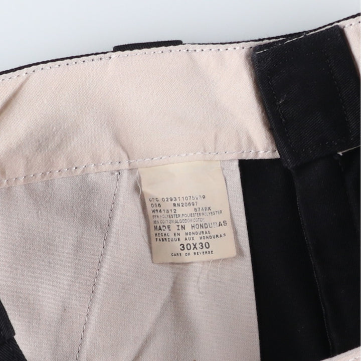 Dickies Work Pants Men's W30 equivalent polyester black type Vintage Second Hand