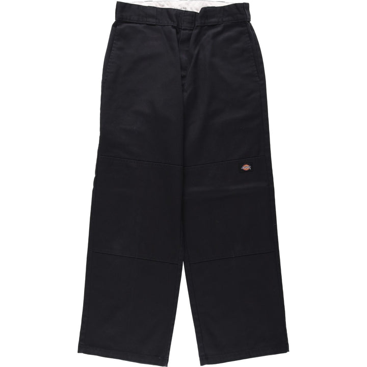 Dickies Loose Fit Double Knee Work Pants, Men's Size W31 (approx.) polyester black type Vintage Second Hand